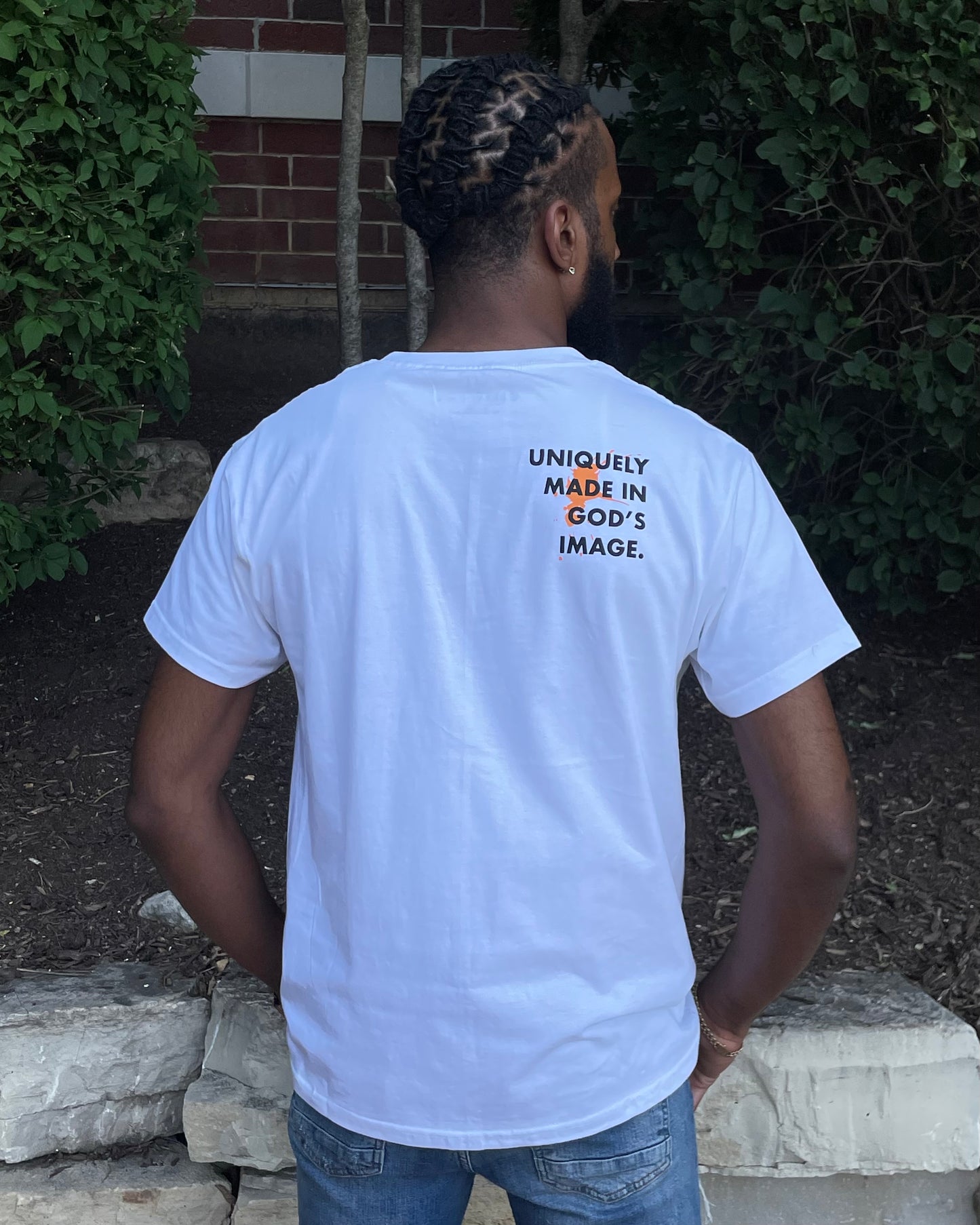 Paint-Splatter Tee (White)