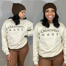 Load image into Gallery viewer, Creatively Made Crewneck Sweater (Cream)
