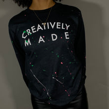 Load image into Gallery viewer, Creatively Made Hand-Painted Tee (Black)
